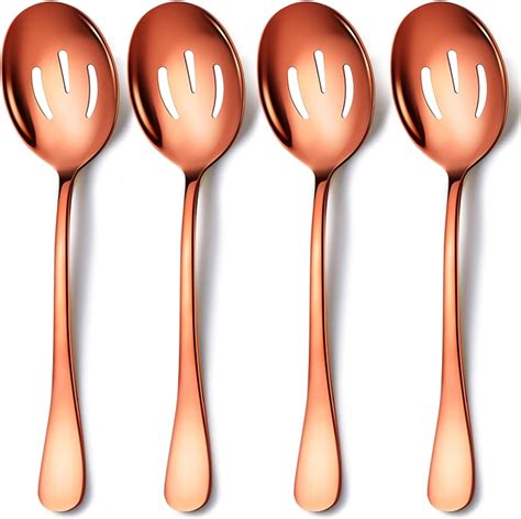 Amazon Keyoxy Rose Gold Serving Spoons Pieces Stainless Steel