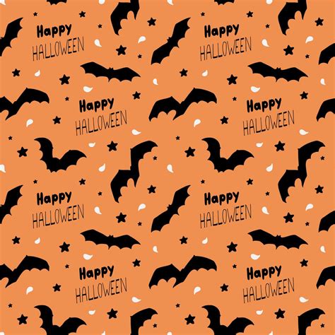 Seamless bat pattern. The silhouette of a bat. Halloween design ...