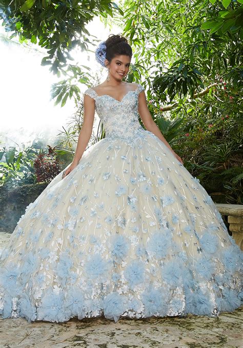 Crystal Beaded Embroidery On A Tulle Ballgown Morilee