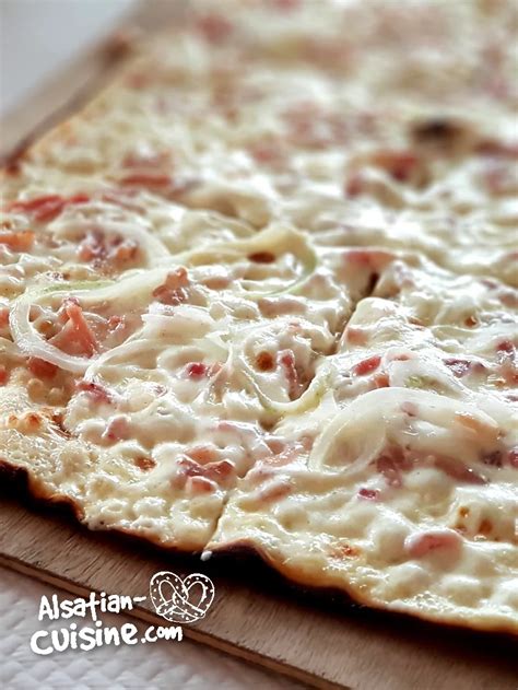 Authentic Alsatian Tarte Flambée Recipe Alsatian Cuisine