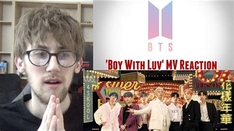 BTS Boy With Luv Feat Halsey MV Reaction YouTube