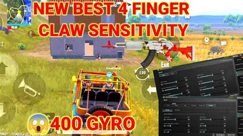 NEW BEST 4 FINGER CLAW SENSITIVITY SETUP FOR PUBG MOBILE WITHOUT GYRO