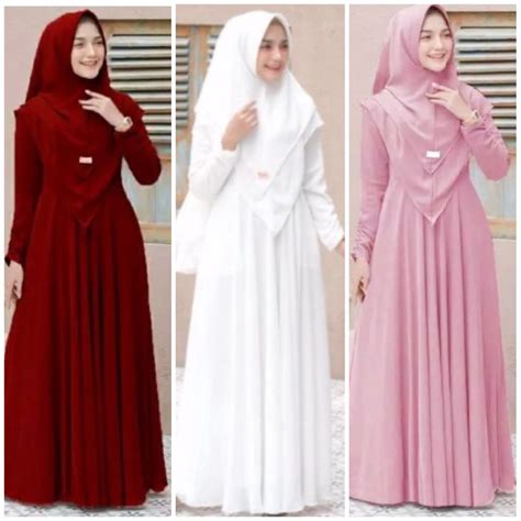 Jual Jamin RealPict NAYRA SYARI GAMIS BUSUI JILBAB 2 LAYER UKURAN XL