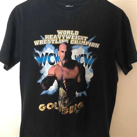 Vintage Goldberg WCW Wrestling Black Shirt T Shirt Te Gem