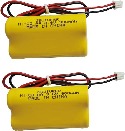 Elxjar 5 Pack 3 6V 900mAh AA ELB B001 NiCad Battery Replacement For