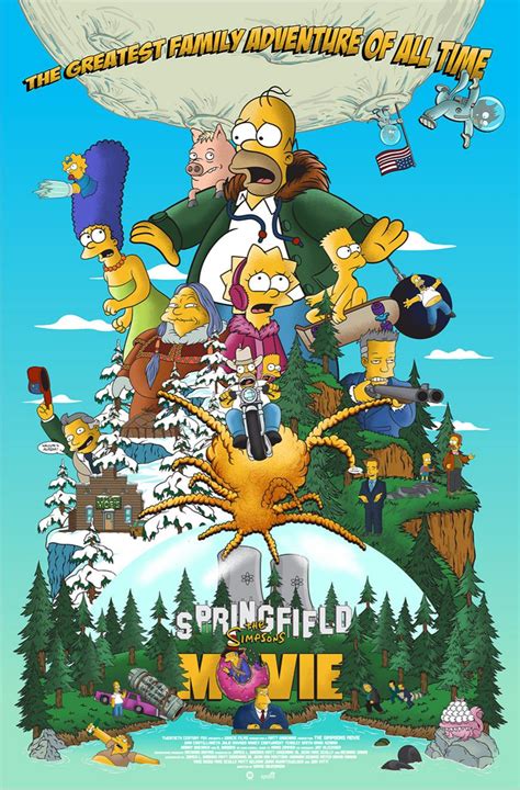 Simpsons Movie (2007) [870 × 1322] by Mainger : r/MoviePosterPorn