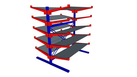 Cantilever Rack 3d Model