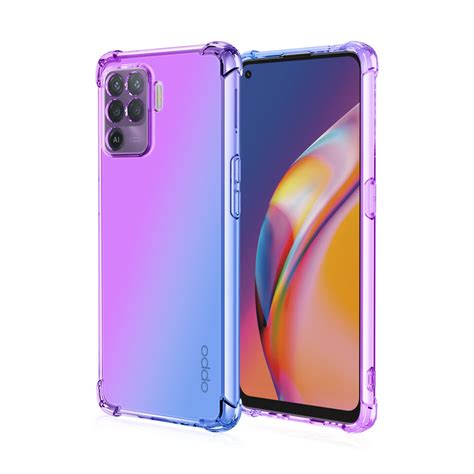 Oppo A57 A76 A96 A76 A16k A95 A94 A74 2021 A12 A12e A7 A3s Colorful Gradient Super Shockproof