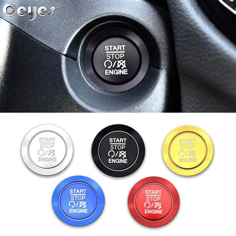 Buy Ceyes Car Start Stop Engine Button Cover Ring Key Decor For Jeep