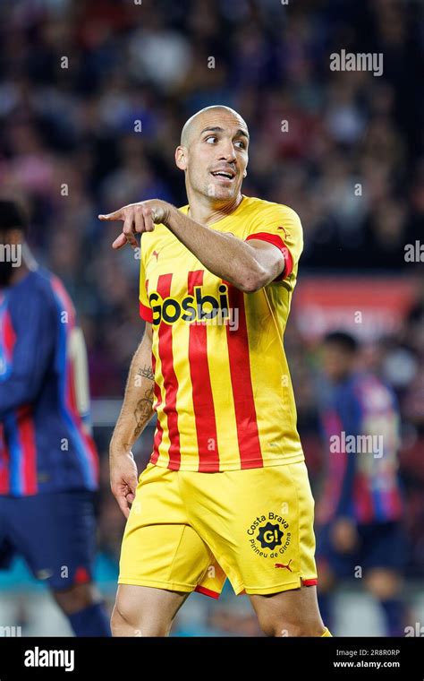 Barcelona Apr 10 Oriol Romeu En Acción Durante El Partido De Laliga