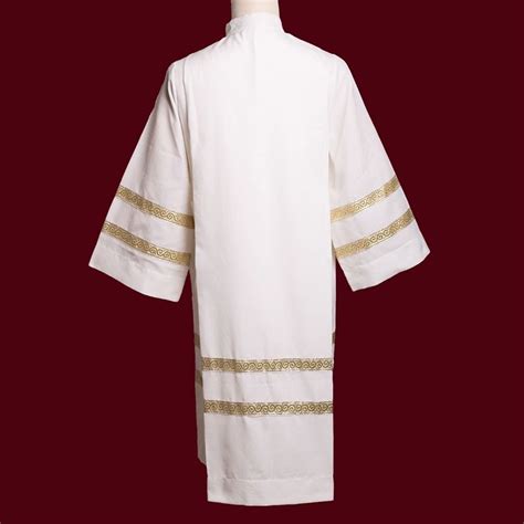 Religion Robe White Alb Catholic Church IHS Chalice Embroidery ALTAR ...