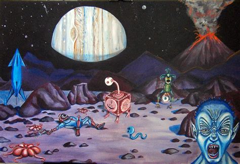 Death On Io Painting By Chris Benice Pixels