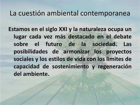 Ppt La Cuesti N Ambiental Y El Surgimiento De Un Campo Educativo Y