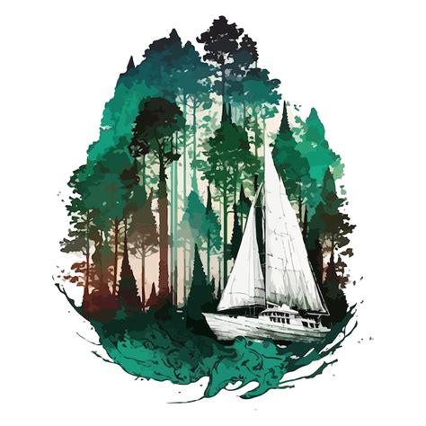 Premium Vector | Watercolor painting of a beach sailboat