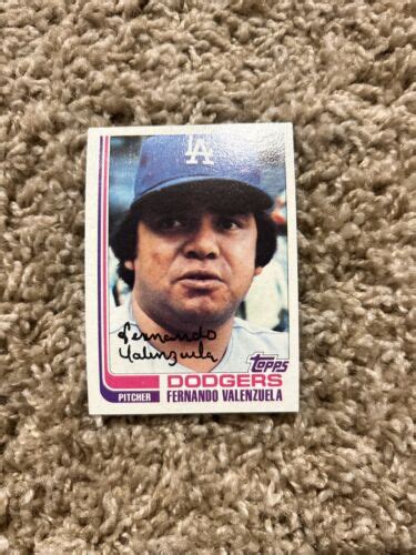 Topps Fernando Valenzuela Baseball Card Z Ebay