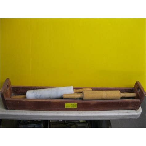 3 Rolling Pins And A Tray Dodds Auction