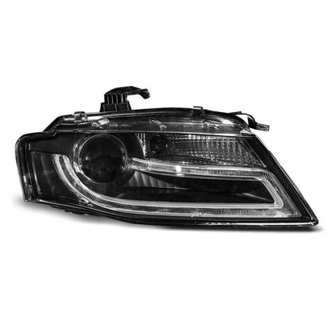 Paire De Feux Phares Audi A B Daylight Drl Led Noir Ud