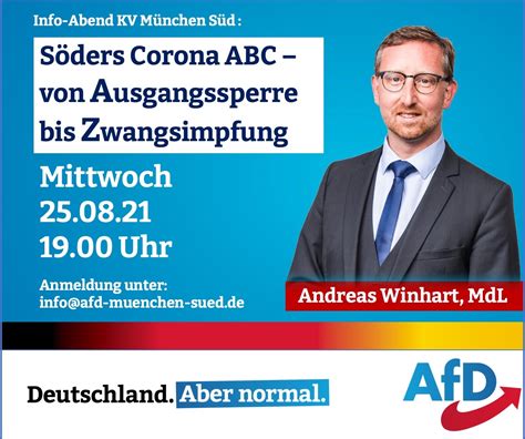 Infoabend Spezial Mit Andreas Winhart Mdl Afd M Nchen