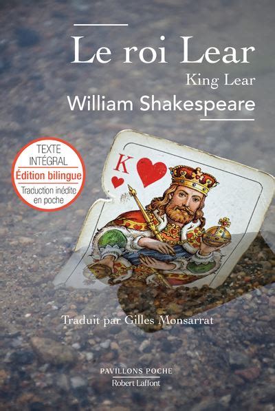 Le Roi Lear Poche William Shakespeare Gilles Monsarrat Achat