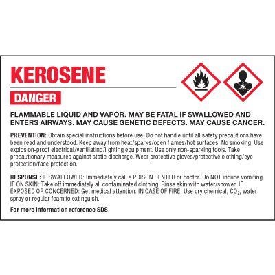 GHS Chemical Labels Kerosene Seton Canada