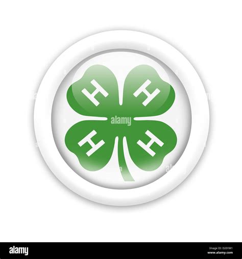 4 H Club logo symbol icon flag Stock Photo - Alamy