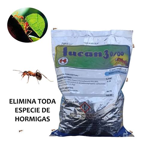 Mata Hormigas Tucan Insecticida Cipermetrina Polvo Seco Bioclean