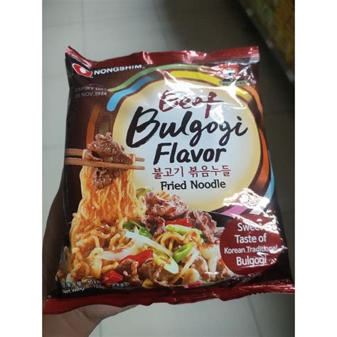 Nongshim Beef Bulgogi Fried Noodles 103g Shopee Philippines