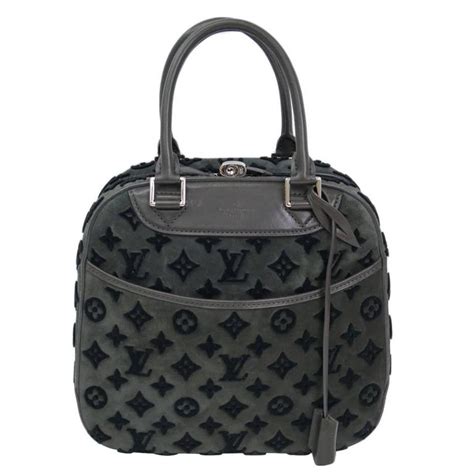 Louis Vuitton Limited Edition Black Monogram Cube Top Handle Satchel Bag At 1stdibs