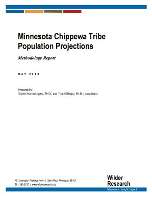 Fillable Online Mnchippewatribe Minnesota Chippewa Tribe Methodology