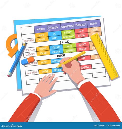 Schedule Royalty-Free Stock Photography | CartoonDealer.com #14800511