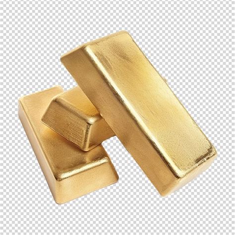 Premium Psd Gold Bars Isolated On Transparent Background