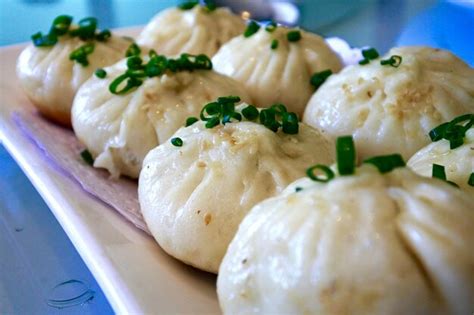 Premium Photo Close Up Of Dumpling Buns Served In Plate