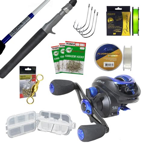 Kit Completo Para Pesca De Piapara Vara Carretilha Linhas E