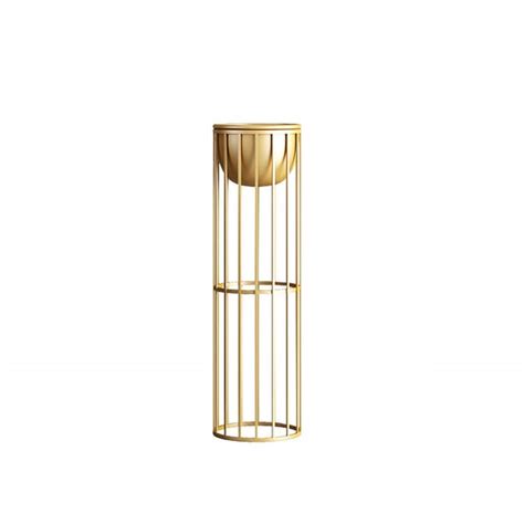 Mm Gold Plant Pot Indoor Modern Metal Planter With Gold Stand For