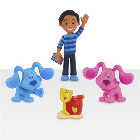 49715_49716- Blues Clues and You Collectible Figure Set- 4 Pack- Out of Package - Just Play ...