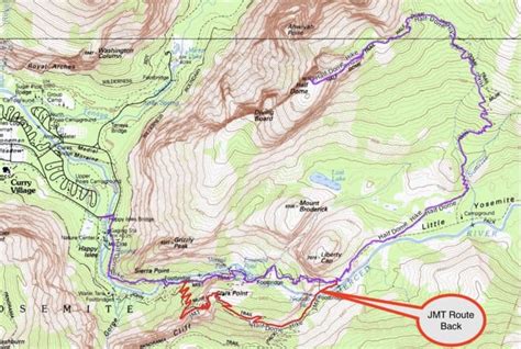 Half Dome Hike Trail Map - Channa Antonetta