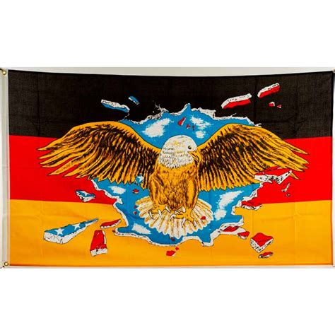 Flagge 90 X 150 Deutschland Mit Breitem Adler 995