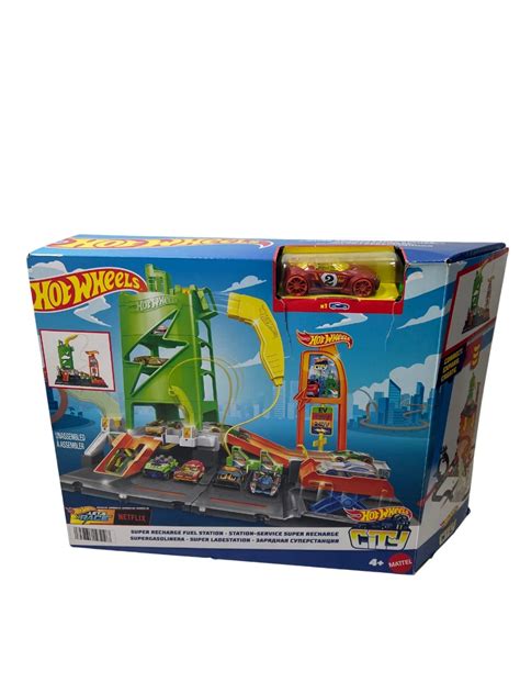 Hot Wheels City Let S Race Zestaw Super Stacja Adowania Aut Autko Loombard Pl