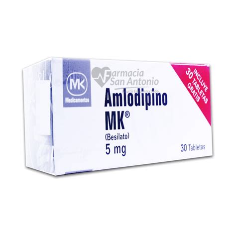 Unidad Mk Amlodipino Mg Tab Farmacia San Antonio