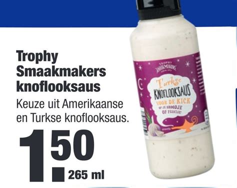 Trophy Smaakmakers Knoflooksaus Aanbieding Bij ALDI