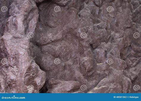 Fake Cliff On The Beach Royalty Free Stock Photo