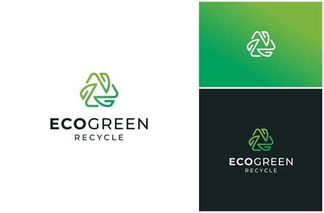 eco hoja verde reciclar ambiente conservación ecología reciclaje logo