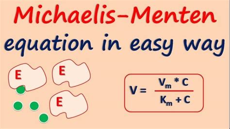 Solved Michaelis Menten Equation In Easy Way E E Vm C V Chegg