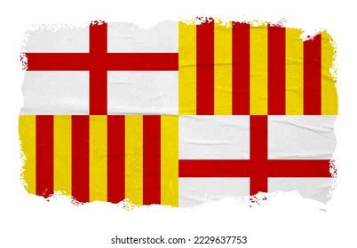 Barcelona City Abstract Flag Ink Stroke Stock Illustration 2229637753 | Shutterstock