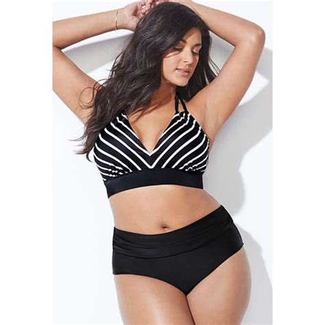 Bikini Marque Modèle Taille haute Rembourré Grande taille Noir Cdiscount Prêt à Porter