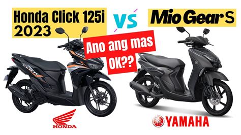 Honda Click 125i Ver 3 2023 Vs Yamaha Mio Gear S Side By Side