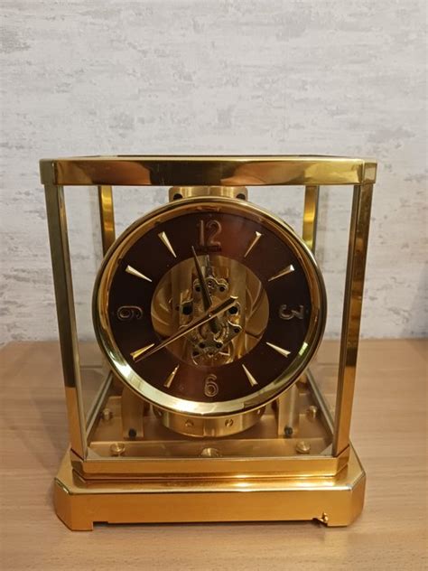 Pendule Atmos Cal Jaeger Lecoultre Laiton Verre Milieu Du