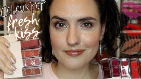 NEW ColourPop FRESH KISS Glossy Lip Stains Lip Swatches Review