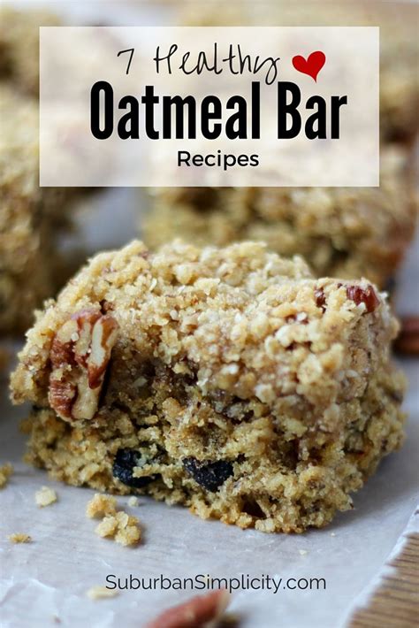 7 Healthy And Delicious Oatmeal Breakfast Bar Recipes Oatmeal Bars Recipes Oatmeal Bars