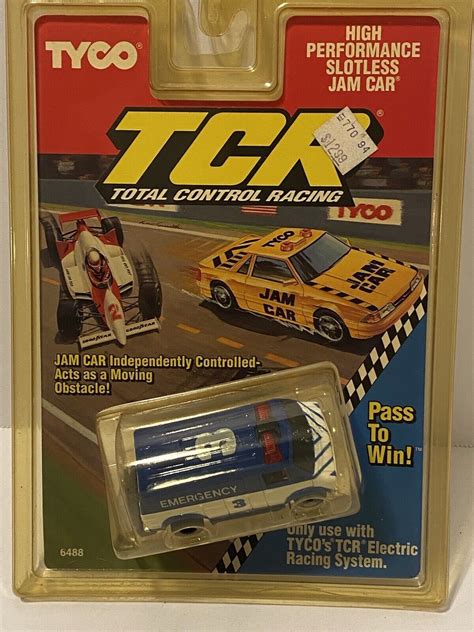 Unopened Vintage Tyco Tcr Jam Slotless Slot Car Dodge Emergency